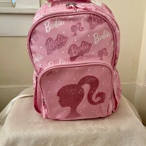 Barbie Pink Glitter Backpack Mackenzie Pottery Barn Large Mono Removed Excellent